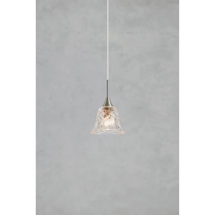 Markslöjd 109012 - LUNA pendel på wire 1xE14/40W/230V mat krom