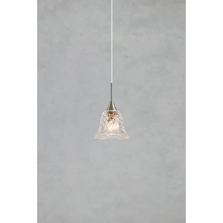 Markslöjd 109012 - LUNA pendel på wire 1xE14/40W/230V mat krom