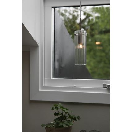 Markslöjd 109013 - Pendel på ledning TIBIA 1xE14/40W/230V klar/messing