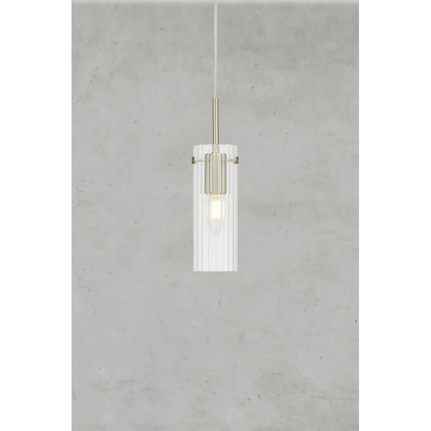 Markslöjd 109013 - Pendel på ledning TIBIA 1xE14/40W/230V klar/messing