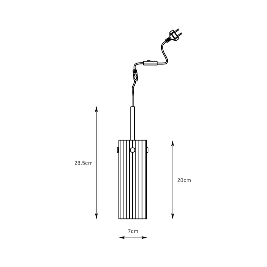 Markslöjd 109013 - Pendel på ledning TIBIA 1xE14/40W/230V klar/messing