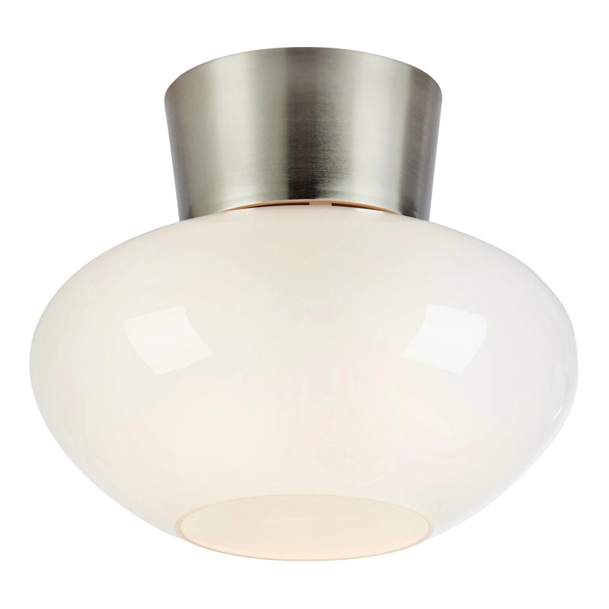 Markslöjd 109025 - Loftlampe MALAGA 1xE27/40W/230V Ø 25 cm, mat krom