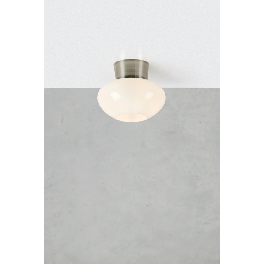 Markslöjd 109025 - Loftlampe MALAGA 1xE27/40W/230V Ø 25 cm, mat krom