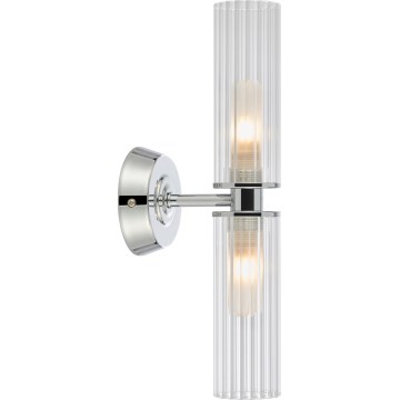 Markslöjd 109027 - Badeværelses-væglampe RIMINI 2xG9/20W/230V IP44 blank krom
