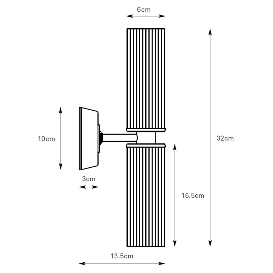 Markslöjd 109027 - Badeværelses-væglampe RIMINI 2xG9/20W/230V IP44 blank krom
