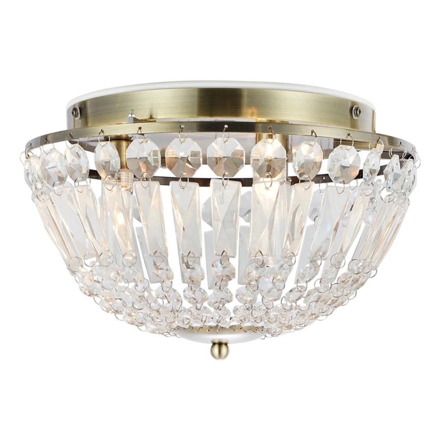 Markslöjd 109031 - Badeværelsesloftlampe ESTELLE 3xG9/20W/230V Ø 30 cm IP44 messing