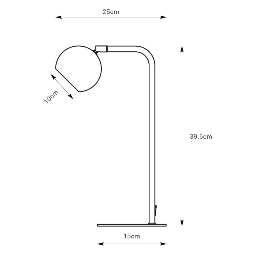 Markslöjd 109033 - Bordlampe POP 1xGU10/7W/230V brun