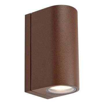 Markslöjd 109111 - LED dæmpbar udendørs væglampe ALOR 2xLED/4,9W/230V IP65 brun