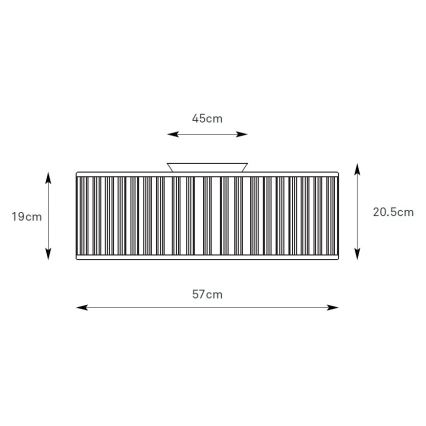 Markslöjd 109133 - Loftlampe LUX 3xE27/60W/230V Ø 57 cm kun