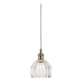 Markslöjd 109136 - Kabelpendel GOTA 1xE14/40W/230V Ø 13 cm messing/klart glas