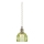 Markslöjd 109138 - Pendel på ledning GOTA 1xE14/40W/230V Ø 13 cm røgfarvet grøn/messing