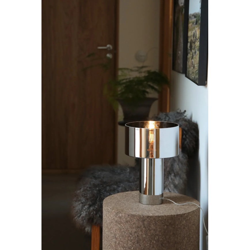 Markslöjd 109144 - Bordlampe CORIN 1xE27/60W/230V blank krom