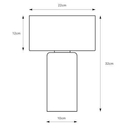 Markslöjd 109144 - Bordlampe CORIN 1xE27/60W/230V blank krom