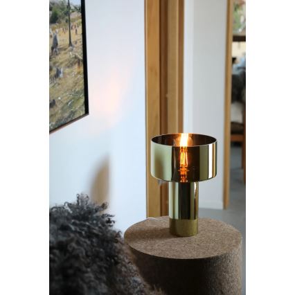 Markslöjd 109145 - Bordlampe CORIN 1xE27/60W/230V guldfarvet