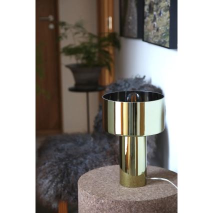 Markslöjd 109145 - Bordlampe CORIN 1xE27/60W/230V guldfarvet
