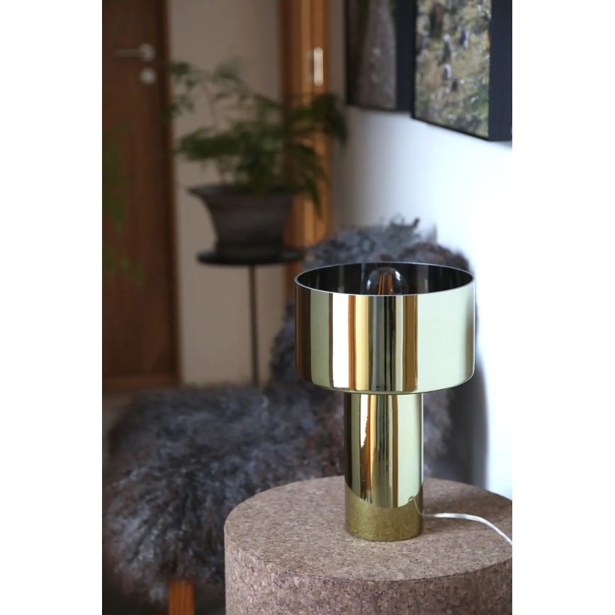 Markslöjd 109145 - Bordlampe CORIN 1xE27/60W/230V guldfarvet