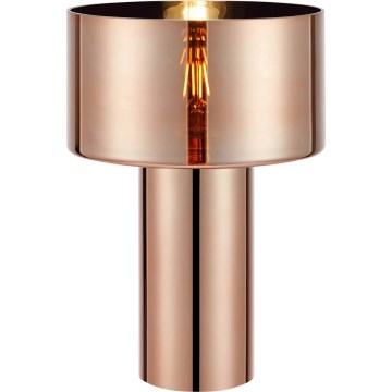 Markslöjd 109146 - Bordlampe CORIN 1xE27/60W/230V rosaguld