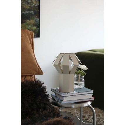 Markslöjd 109147 - Bordlampe OCTA 1xE27/60W/230V cremefarvet