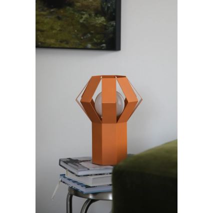 Markslöjd 109149 - Bordlampe OCTA 1xE27/60W/230V orange