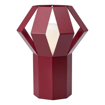 Markslöjd 109150 - Bordlampe OCTA 1xE27/60W/230V, vinrød