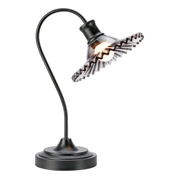 Markslöjd 109151 - Bordlampe NOVIA 1xE27/60W/230V sort/røget grå