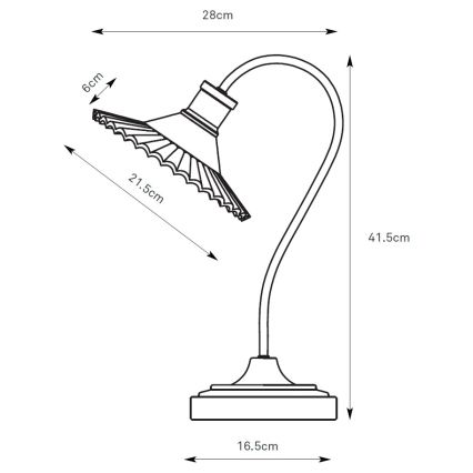 Markslöjd 109151 - Bordlampe NOVIA 1xE27/60W/230V sort/røget grå