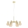 Markslöjd 109153 - Lysekrone på wire AMBRA 6xE14/40W/230V Ø 75 cm guld/røget beige