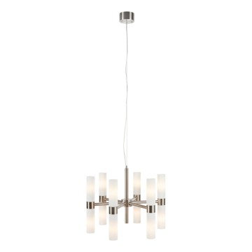 Markslöjd 109154 - ELARA lysekrone med wire 12xE14/40W/230V mat krom