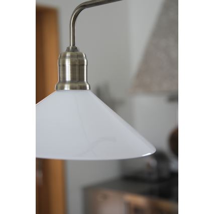 Markslöjd 109160 - Stangpendel VELA 2xE27/60W/230V hvid/messing