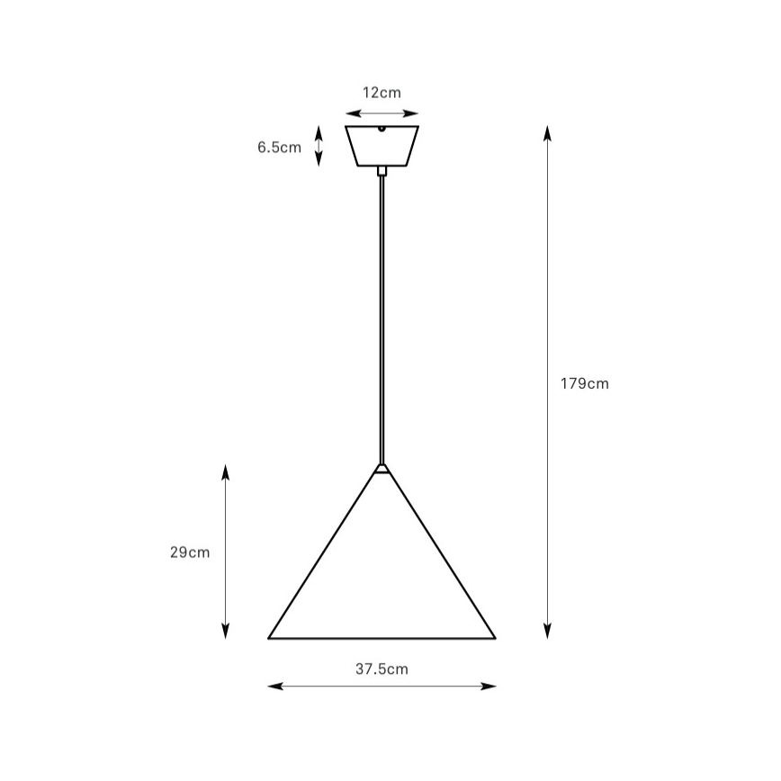 Markslöjd 109162 - Pendel på ledning TIP 1xE27/60W/230V grå
