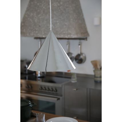 Markslöjd 109163 - Pendel på kabel TIP 1xE27/60W/230V i blank krom