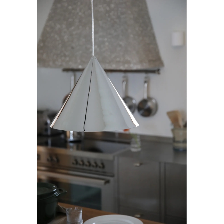 Markslöjd 109163 - Pendel på kabel TIP 1xE27/60W/230V i blank krom