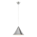 Markslöjd 109163 - Pendel på kabel TIP 1xE27/60W/230V Ø 37,5 cm, blank krom