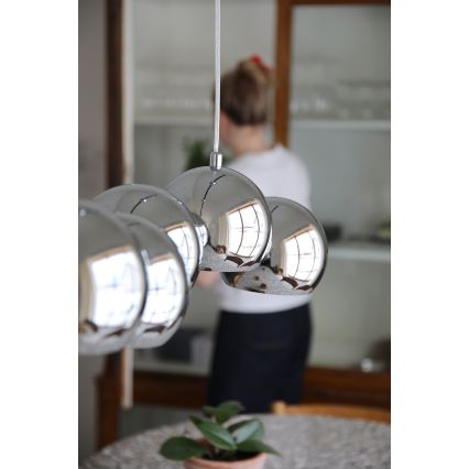 Markslöjd 109168 - Pendel på kabel CUPOLO 7xE14/40W/230V poleret krom