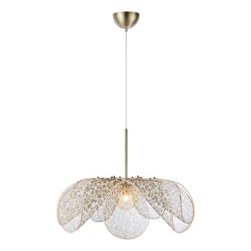 Markslöjd 109170 - Pendel på kabel STYRKA 1xE27/40W/230V Ø 75 cm beige