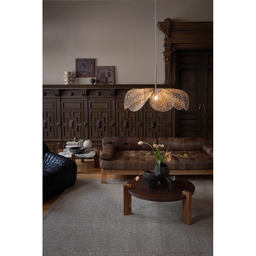Markslöjd 109170 - Pendel på kabel STYRKA 1xE27/40W/230V Ø 75 cm beige