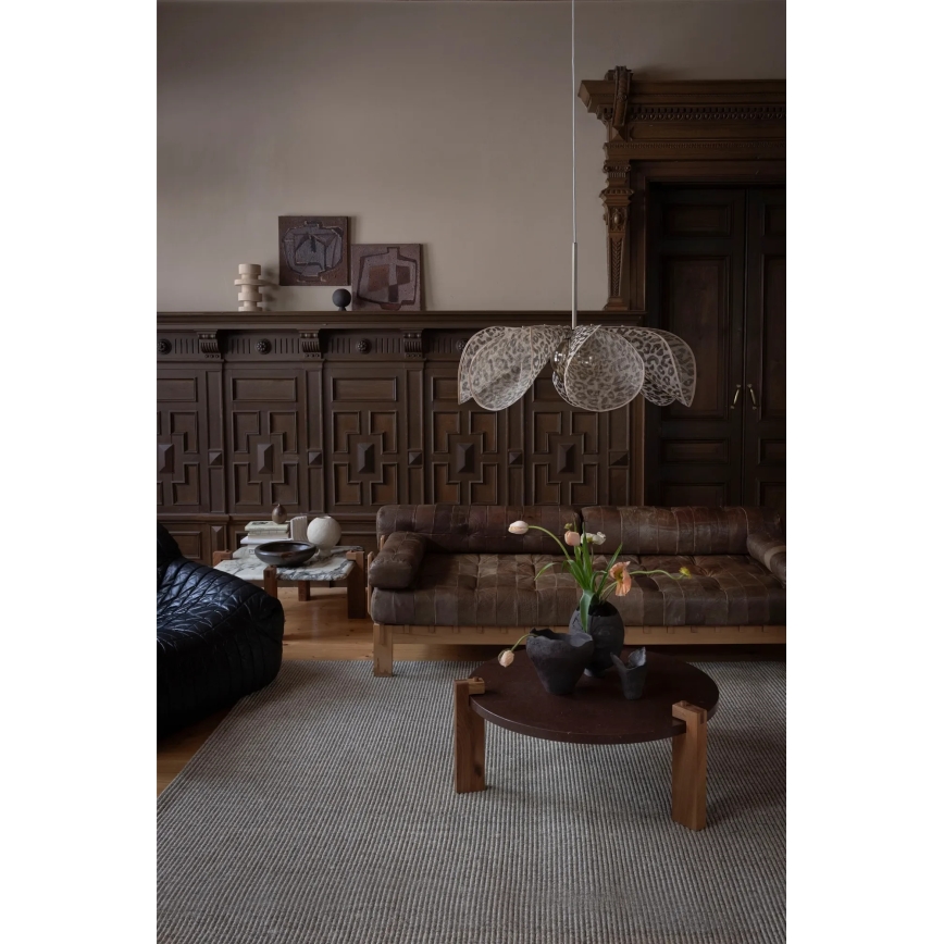 Markslöjd 109170 - Pendel på kabel STYRKA 1xE27/40W/230V Ø 75 cm beige