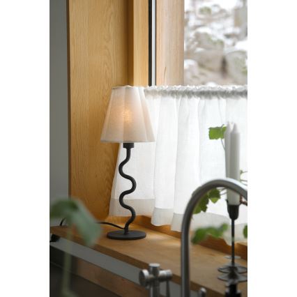 Markslöjd 109171 - Bordlampe VEYA 1xE14/40W/230V hør/sort