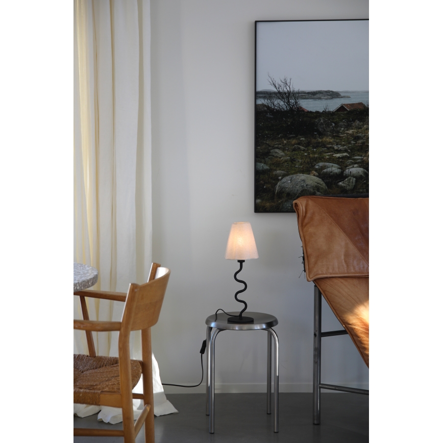 Markslöjd 109171 - Bordlampe VEYA 1xE14/40W/230V hør/sort