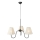 Markslöjd 109172 - VEYA pendel på kabel 3xE14/40W/230V Ø 90 cm hør/sort