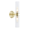 Markslöjd 109236 - Badeværelsesvæglampe RIMINI 2xG9/20W/230V IP44 messing