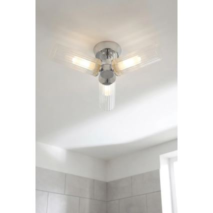 Markslöjd 109237 - Overflademonteret badeværelseslysekrone RIMINI 3xG9/20W/230V IP44 blank krom