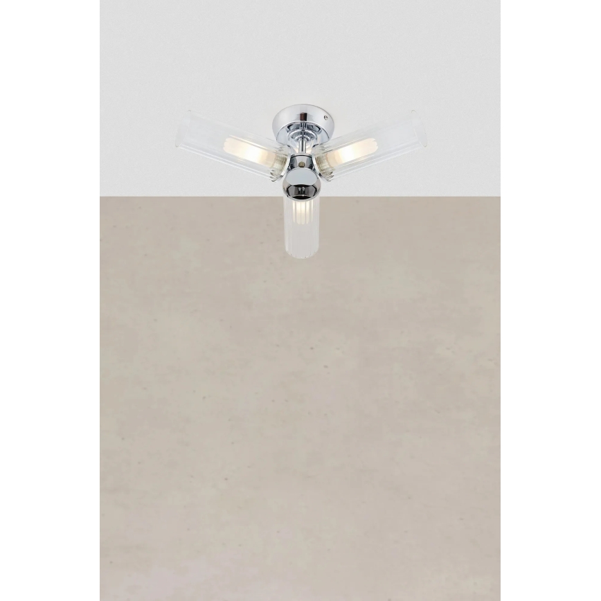 Markslöjd 109237 - Overflademonteret badeværelseslysekrone RIMINI 3xG9/20W/230V IP44 blank krom