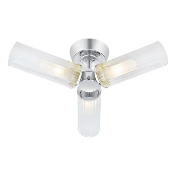 Markslöjd 109237 - Overflademonteret badeværelseslysekrone RIMINI 3xG9/20W/230V IP44 blank krom
