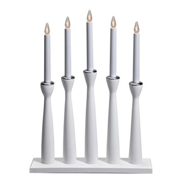 Markslöjd 702229 - Julelysestage MASESKÄR 5xE10/3W/230V hvid