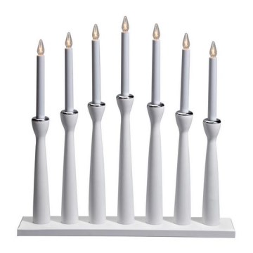 Markslöjd 702232 - Julelysestage MASESKÄR 7xE10/3W/230V hvid