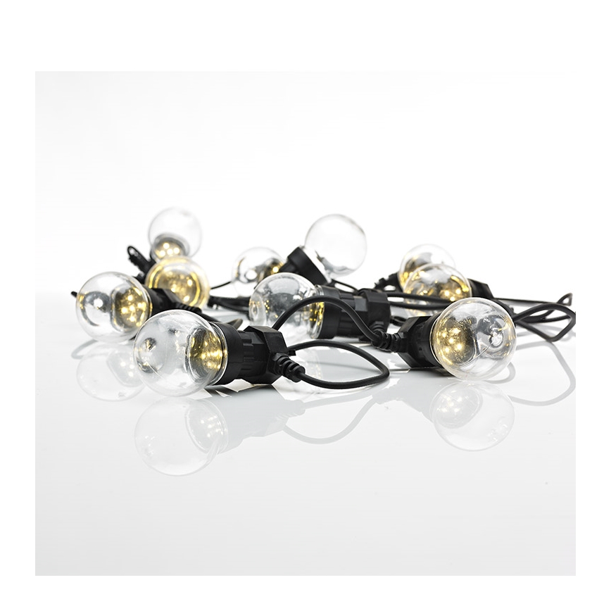 Markslöjd 703181 - Udendørs LED lyskæde DAKKE 10xLED 7,5 m IP44 varm hvid