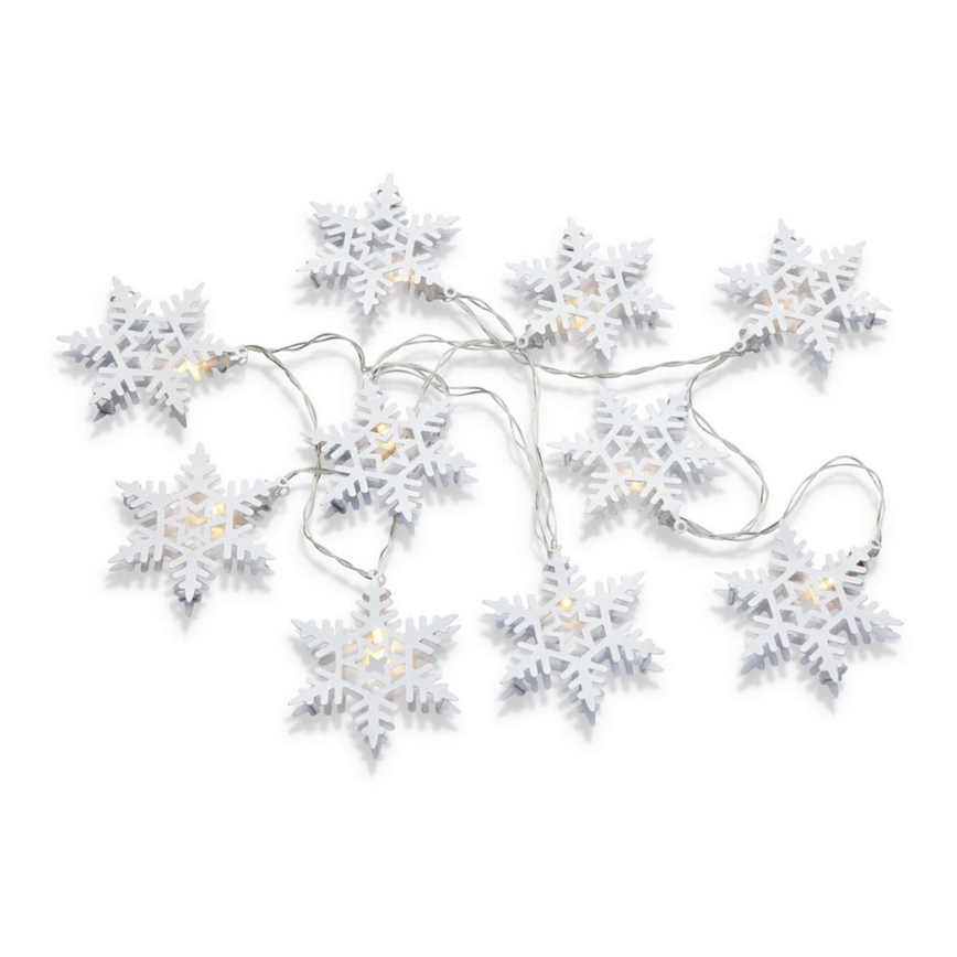 Markslöjd 703747 - LED lyskæde PRINCE 10xLED/3xAA 2,15 m varm hvid