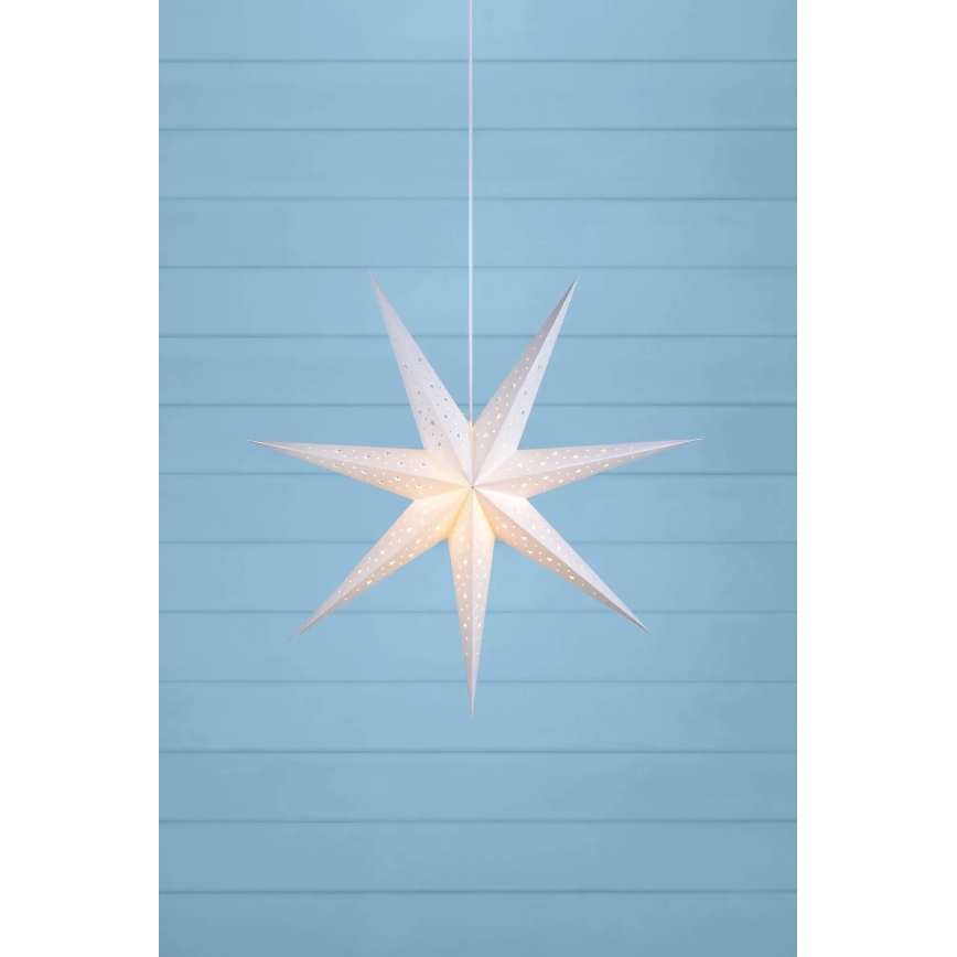Markslöjd 703876 - Juledekoration SOLVALLA 1xE14/25W/230V Ø 75 cm hvid