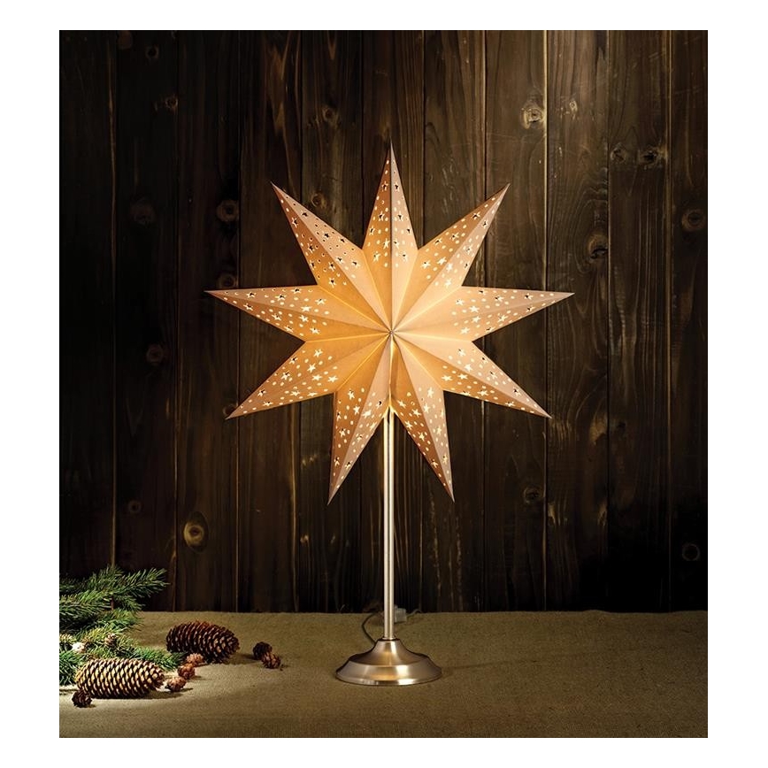 Markslöjd 704116 - Julepynt SOLVALLA 1xE14/25W/230V hvid 64 cm
